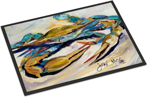 Vista 22 de Caroline's Treasures JMK1017JMAT - Tapete de caza de rana garza azul, 24 x 36 pulgadas, tapete para puerta delantera, interior y exterior