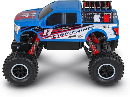 Vista 3 de NKOK Listo para funcionar Mean Machines R/C Rock Crawler Ford F-150 Lightning