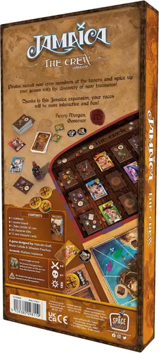 Vista 3 de Jamaica The Crew - Expansión del juego de mesa – Juego de estrategia, juego de mesa familiar para niños y adultos, juego de aventura pirata, a