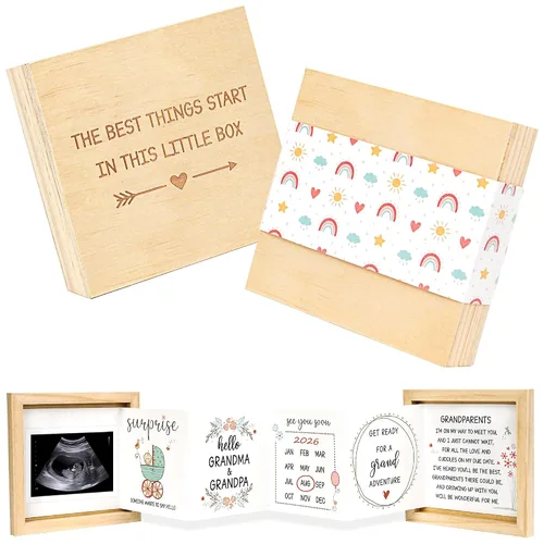 Vista 12 de Blinking Stars Anuncio de tía y tío bebé, anuncio de embarazo, ideas de regalos para tía y tío, sorpresa revelación de embarazo a la familia