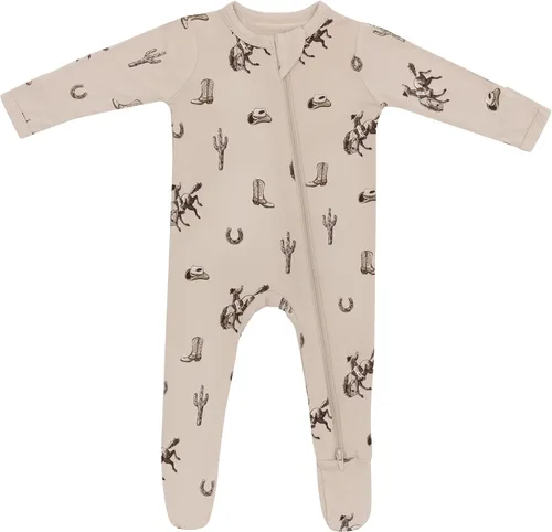 Vista 6 de Kyte Baby - Mameluco unisex con cierre de cremallera, de rayón hecho de bambú, 0-24 meses Barbie Astronauta
