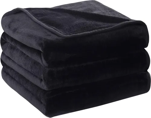 Vista 27 de Manta Snuggle Sac extra mullida, manta de forro polar para viajes, manta para sofá, cama, sofá, manta cálida y suave con patrón a rayas, 50 x 60