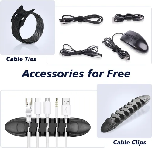 Vista 7 de Estuche organizador de artículos electrónicos, accesorios de viaje esenciales para hombres y mujeres, organizador de cables, bolsa de almacenamiento