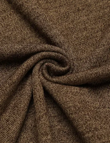 Vista 5 de COOFANDY Chaleco de suéter casual ligero con cuello en V para hombre Vino