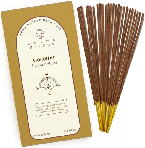 Vista 71 de Bakhoor - Varitas de incienso orgánicas sumergidas a mano, 100 varillas con hierbas naturales e ingredientes aromáticos, tiempo de combustión de 45