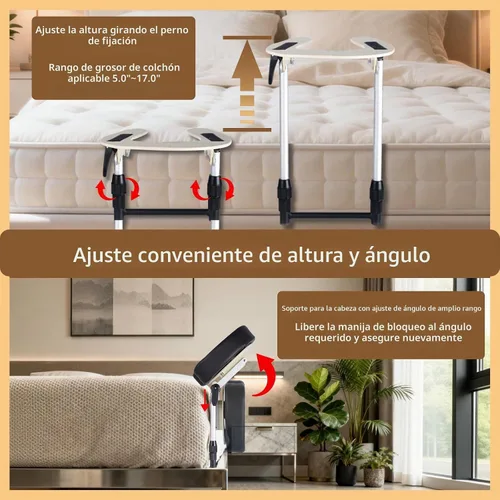 Vista 4 de Reposacabezas de masaje para cama en casa, almohada ajustable para cama, almohada boca abajo después de cirugía ocular, almohada de masaje portátil
