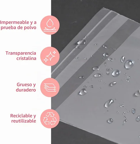 Vista 6 de Prestee Bolsas de celofán transparente autosellantes – Paquete de 200 bolsas de plástico transparente para embalaje, golosinas, regalos y bolsas