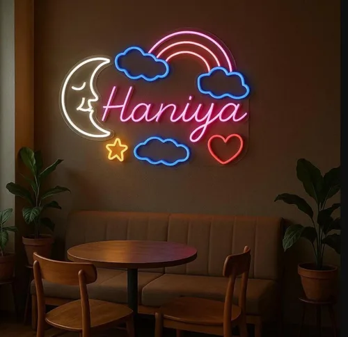 Vista 4 de Letreros de neón personalizados, letrero de neón personalizable para decoración de pared, letrero de neón personalizado para boda y cumpleaños