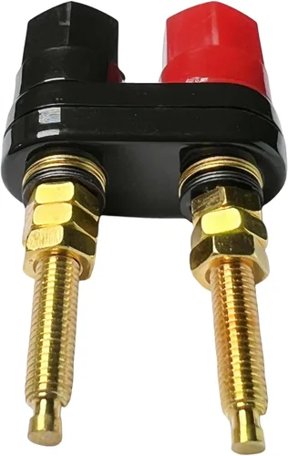 Vista 6 de CESS Terminal de poste de unión doble - Amplificador/altavoz/conector de cable de alimentación - Enchufe Banana Jack - Longitud 2.3 pulgadas