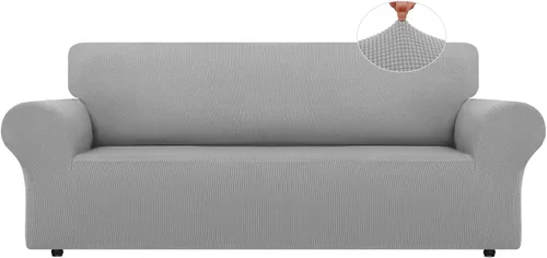 Vista 31 de LURKA Fundas elásticas para silla y sofá de 1 pieza, Fundas para sofá con protector elástico en la parte inferior para niños y perros
