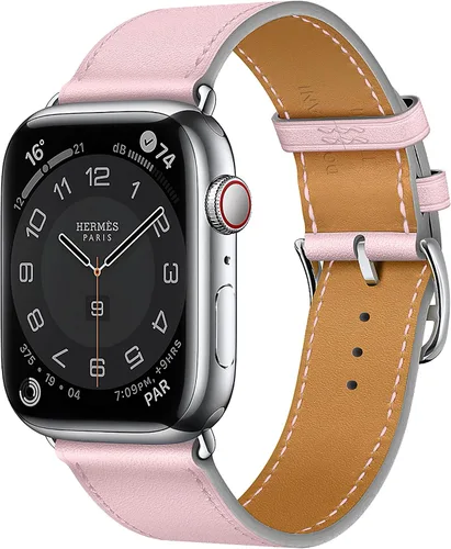 Vista 20 de LB1 - Correa de cuero para Apple Watch para mujeres y hombres, SE Ultra 2 de 1.575 in 1.732 in 1.811 in 1.654 in 1.772 in 1.614 in 1.496 in 1.929 in