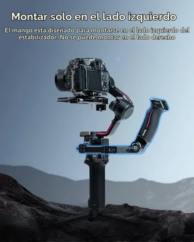 Vista 3 de SmallRig Mango Eslinga Empuñadura de Cardán para DJI RS 2 / RSC 2 / RS 3 / RS 3 Pro/RS 3 Mini/RS 4 / RS 4 Pro/RS 4 Mini, Empuñadura Ajustable
