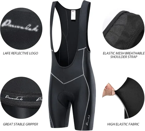 Vista 4 de Przewalski - Culote de ciclismo para hombre acolchado 3D, excelente rendimiento y mejor ajuste