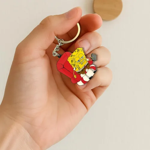 Vista 5 de Zen Monkey Studios Llavero Bob Esponja - Ight Imma Head Out.