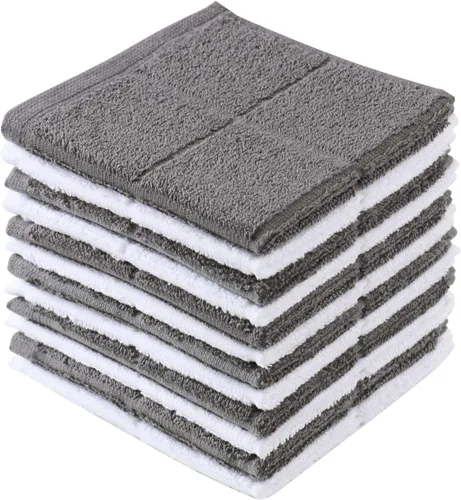 Vista 16 de Glynniss Trapos de cocina altamente absorbentes, 100 % algodón, para lavar platos (color cielo aguamarina)