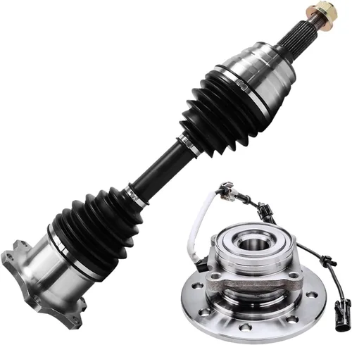 Vista 108 de Detroit Axle - 2 ejes CV delanteros para Chevy Silverado 1500 2007-2018, GMC Sierra Suburban Yukon XL 1500 Avalanche Cheyenne Cadillac Escalade ESV