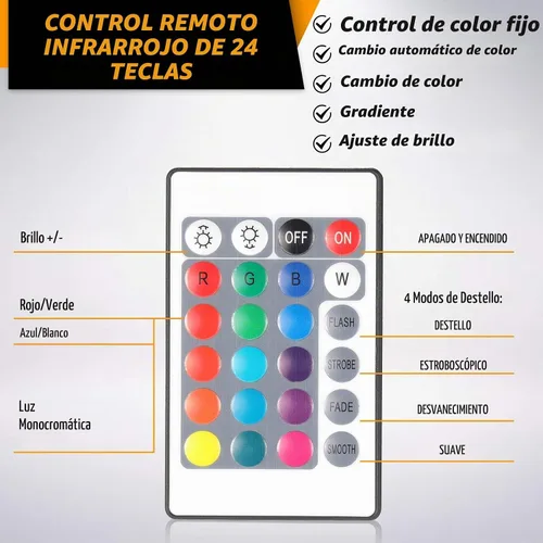 Vista 4 de Honoson Base de lámpara LED de noche 3D de 4 piezas, 16 colores, base de exhibición de luces LED con control remoto y cable USB, marco de luces