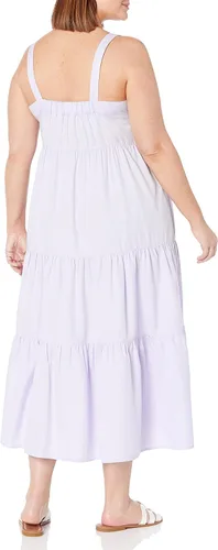 Vista 5 de The Drop - Vestido suelto y largo modelo Britt, escalonado, para mujer