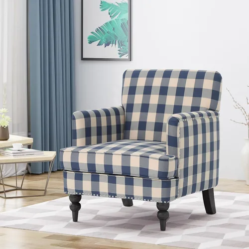 Vista 13 de Christopher Knight Home Eve Modern - Silla tapizada de madera, silla decorativa para sala de estar, silla de lectura cómoda para dormitorio, sillón