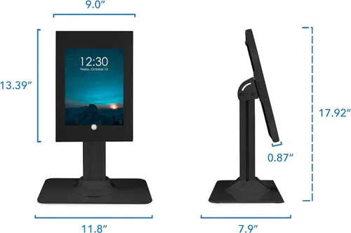 Vista 7 de Mount-It! Quiosco antirrobo para tableta, gabinete de tableta de encimera con bloqueo con base independiente, carcasa universal compatible con iPads
