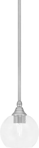 Vista 22 de Toltec Lighting Tallo Colgado Mini colgante, acabado de cobre negro, 3.5" cuadrado humo burbuja vidrio