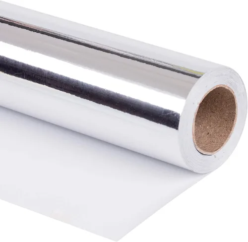 Vista 29 de RUSPEPA Papel de regalo metálico negro, papel de color sólido, perfecto para bodas, cumpleaños, Navidad, baby shower, 17 pulgadas x 32.8 pies