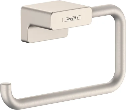Vista 7 de hansgrohe AddStoris 41771340 - Portarrollos sin tapa en cromo negro cepillado, accesorios de 3 pulgadas