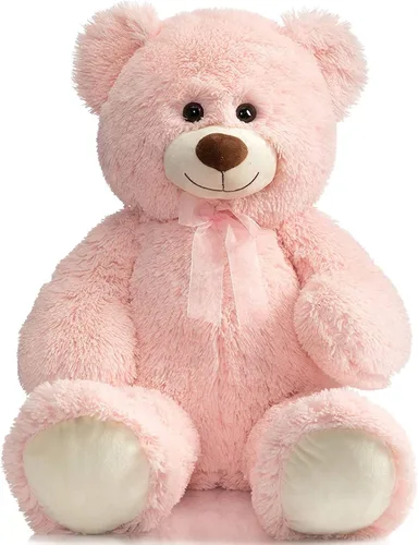 Vista 10 de HollyHOME Oso de peluche grande para cumpleaños y día de San Valentín, peluche para niños y novia, 36 pulgadas, color beige