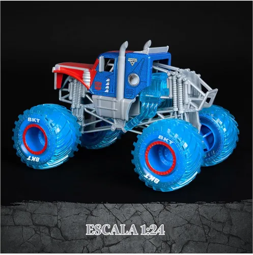 Vista 4 de Monster Jam Transformers Optimus Prime - Camión fundido a presión a escala