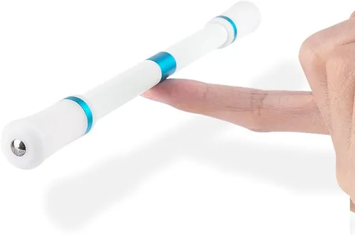 Vista 4 de 4 bolígrafos giratorios de gel para juegos, bolígrafo volador giratorio para dedos, juguete de liberación de presión para niños, estudiantes, Negro
