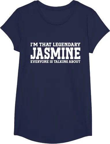 Vista 24 de Jasmine Personal Name - Camiseta divertida de jazmín para mujer y niña, Negro