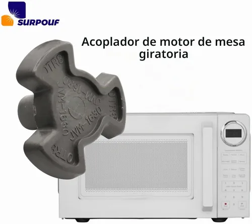 Vista 3 de El acoplador del motor de la plataforma giratoria WB06X10144 se adapta a las microondas GE reemplaza la pieza