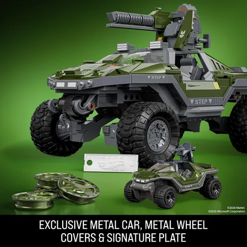 Vista 5 de Mattel Brick Shop Hot Wheels Halo UNSC M12 Warthog - Juego de construcción