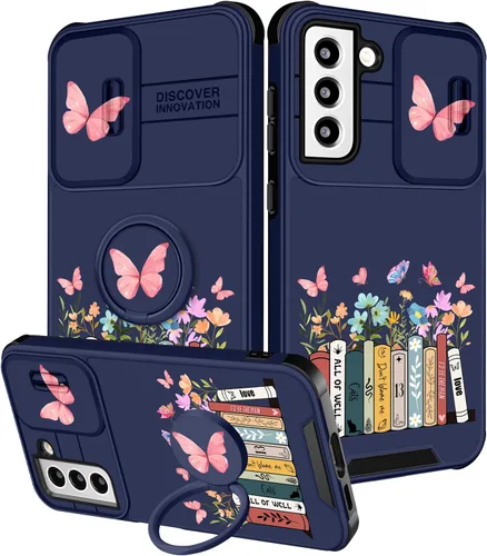 Vista 122 de Funermei para Samsung Galaxy Z Flip 4 Funda - Funda de Teléfono Bonita para Mujeres y Niñas con Mariposas Bonita Estética Femenina Diseño