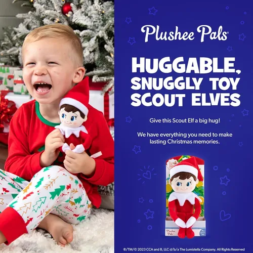 Vista 5 de The Elf on The Shelf Plushee Pal Chica Tono Oscuro