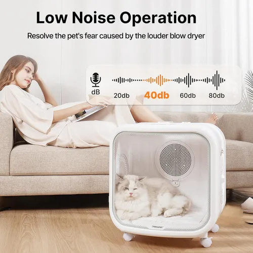 Vista 2 de auto limpieza automática de la caja de arena del gato 68L y caja automática del secador del gato 75L