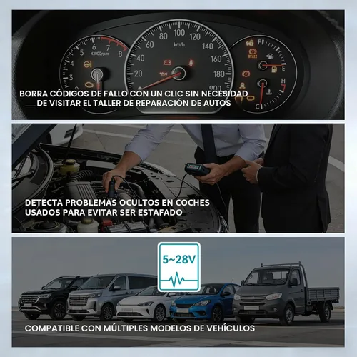 Vista 4 de Escáner B26 Bluetooth OBD2,Herramienta de lector de código de motor