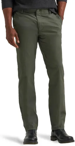 Vista 9 de Lee Pantalón de frente plano, calce recto y delgado para hombre Extreme Motion Negro