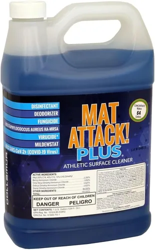 Vista 8 de Dollamur Mat Attack! Limpiador de alfombrillas de lucha PLUS®, desinfectante, limpiador de suelos de goma y equipo de fitness, cuarto de galón