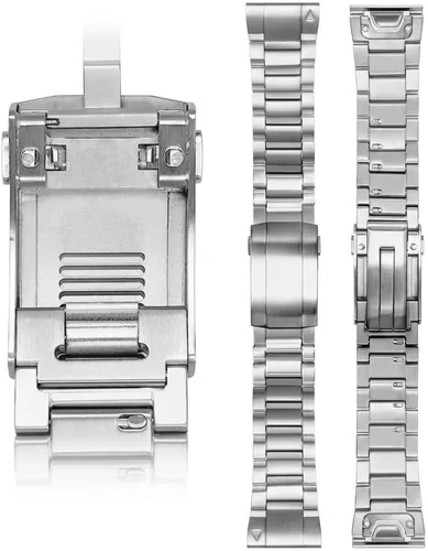 Vista 6 de LDFAS Adjustable Buckle Band for Fenix 9 Pro/8X 51MM Band 26mm Quick Fit Titanium SSR-negro