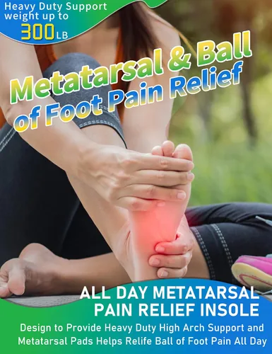 Vista 2 de Trustfeet - Plantillas de apoyo pesado para aliviar el dolor metatarsal, plantillas ortopédicas para metatarsalgia, neuroma de Morton, dolor