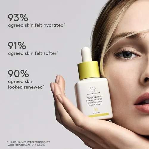 Vista 2 de Drunk Elephant Virgin Marula Luxury Facial Oil - Face Oil - Clean Clinical Skincare - Cruelty-Free - Dermatologist-Tested - Free of Essential Oils