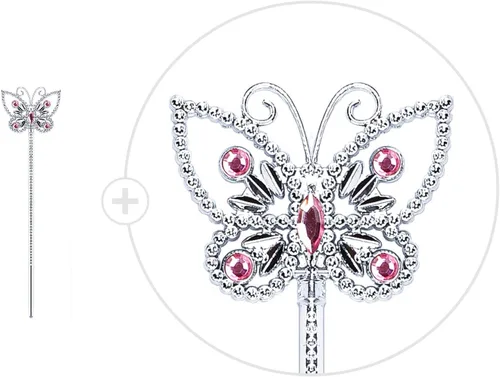 Vista 3 de Conjunto de accesorios de disfraz de princesa para niñas pequeñas vestido de fiesta