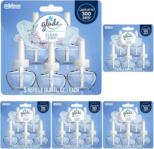 Vista 9 de Glade PlugIns - Repuestos de ambientador, aceites esenciales perfumados para el hogar y el baño, aroma Apple Cinnamon, 3.35 onzas líquidas, 5