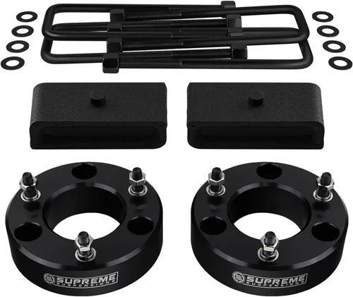 Vista 11 de Kit de elevación completa para Chevrolet Silverado & GMC Sierra 1500 2007-2020, separadores de puntales de elevación delantera, bloques cónicos