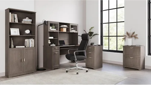 Vista 2 de Realspace® Magellan - Escritorio esquinero en forma de L de 59 pulgadas de ancho