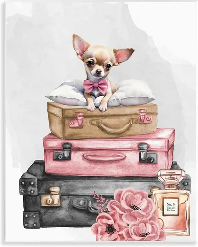 Vista 8 de Glam Bookstack French Bulldog - Placa de pared (10 x 15 pulgadas)