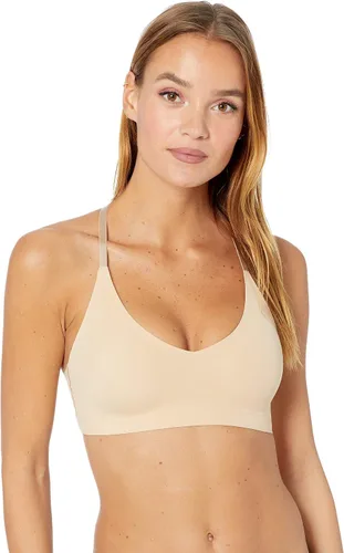 Vista 14 de Calvin Klein Women's Invisibles Comfort Lightly Lined Seamless Wireless Triangle Bralette Bra Crema Amatista