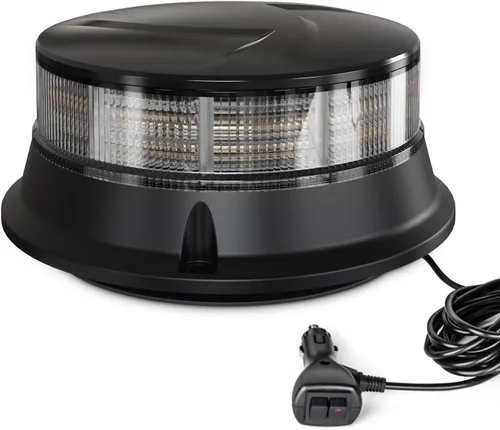 Vista 9 de Agrieyes Clase I Gran Luz de Baliza LED de 6.6 Pulgadas, 80W, Luces de Advertencia y Precaución Automáticas Sensibles a la Luz, Luces Ámbar2