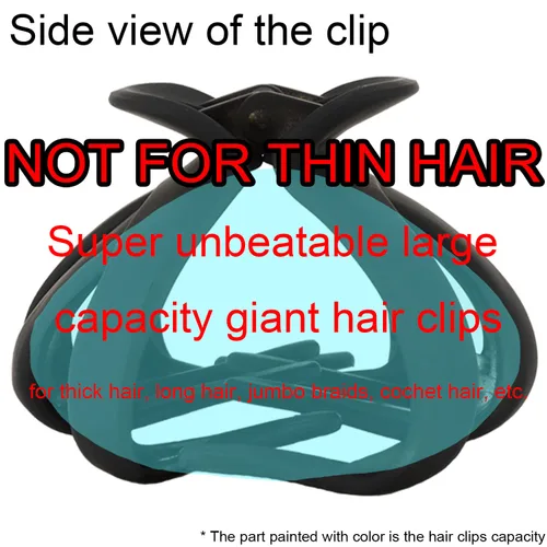 Vista 2 de COCIDE 4 pinzas para el cabello para mujer, clip de pulpo grande de acrílico, antideslizante, garra de araña grande para niñas, agarre fuerte, clip